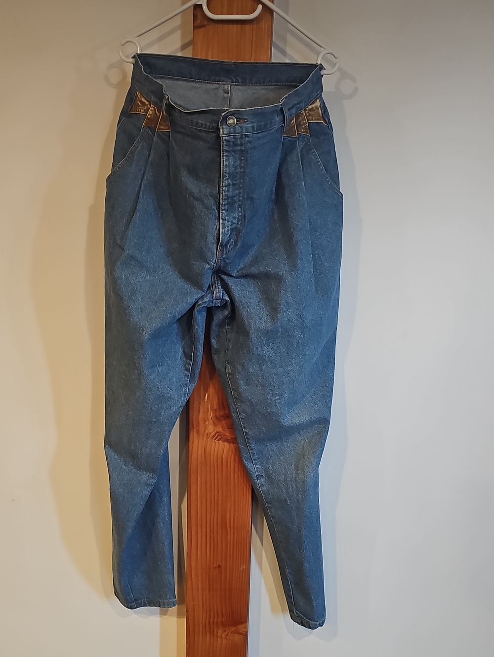 Classic High-Waist Blue Denim Jeans